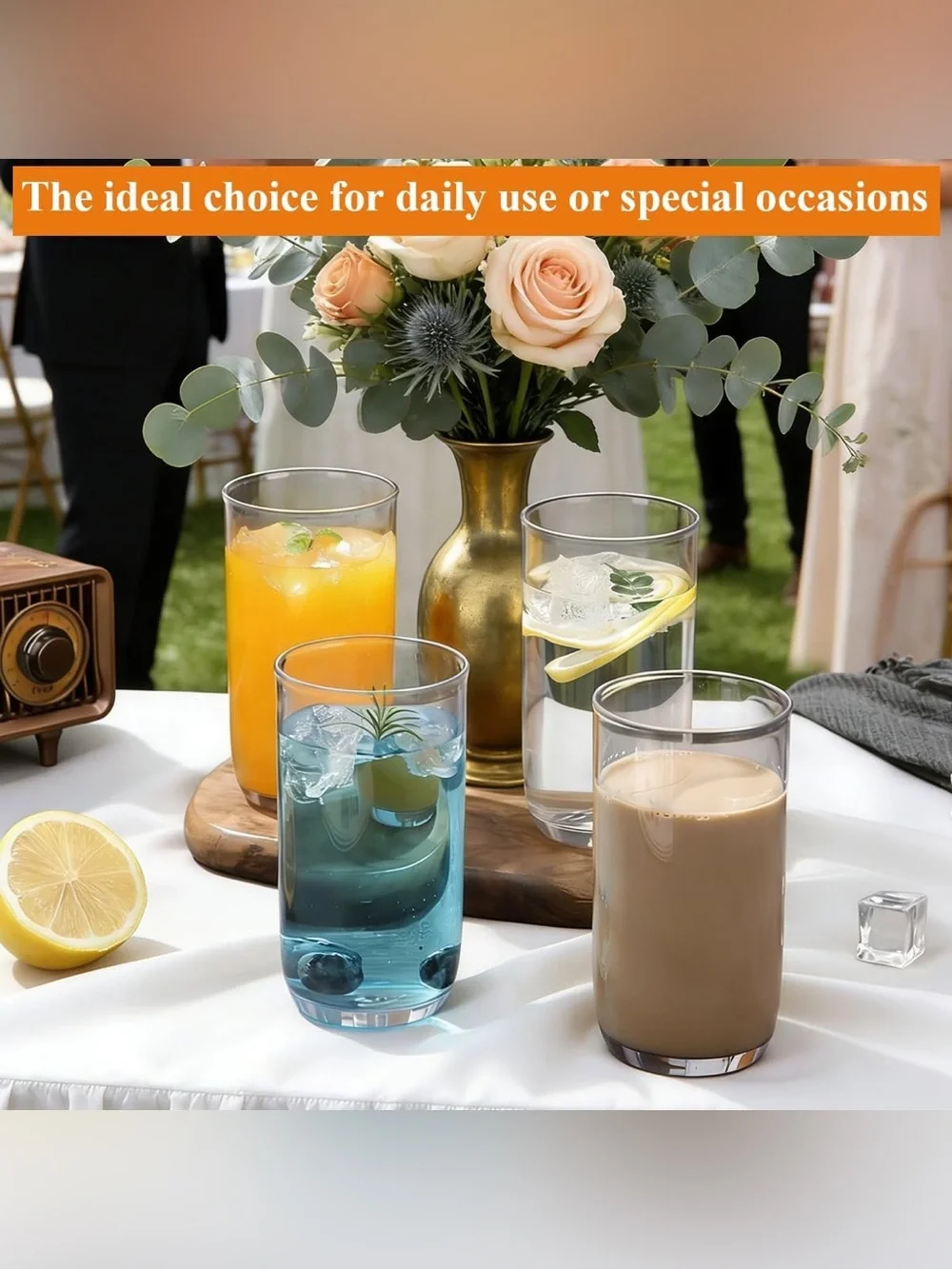 Highball Glasses Set 4pc